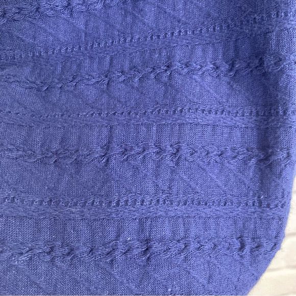 Vintage Basil Top SZ PL Ribbon Rosettes Lace Neckline Embellishment 100% Cotton - Picture 6 of 10